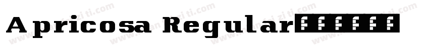 Apricosa Regular字体转换